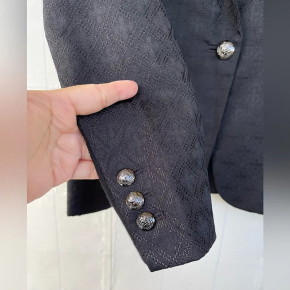 Juice Couture Notched Lapel goth Single-Breasted Blazer size 2 - Picture 7 of 14